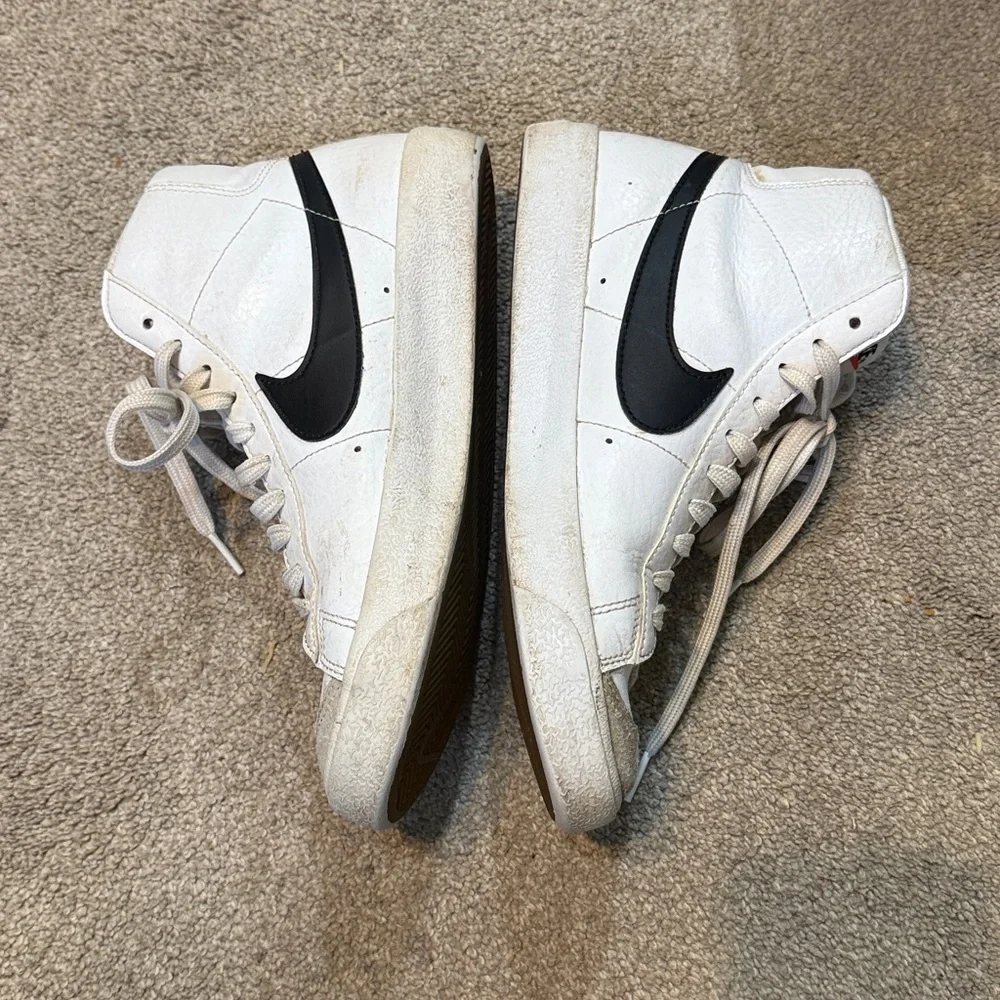 Nike White Blazer Sneakers Size 6.5 Y
